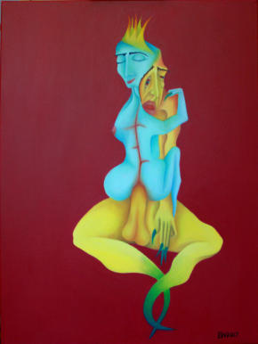 le petite prince deroyaume onan, (oilpainting 60cm x 80cm)
