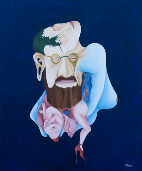 my sigmund freud, oilpainting 100cm x 120cm
